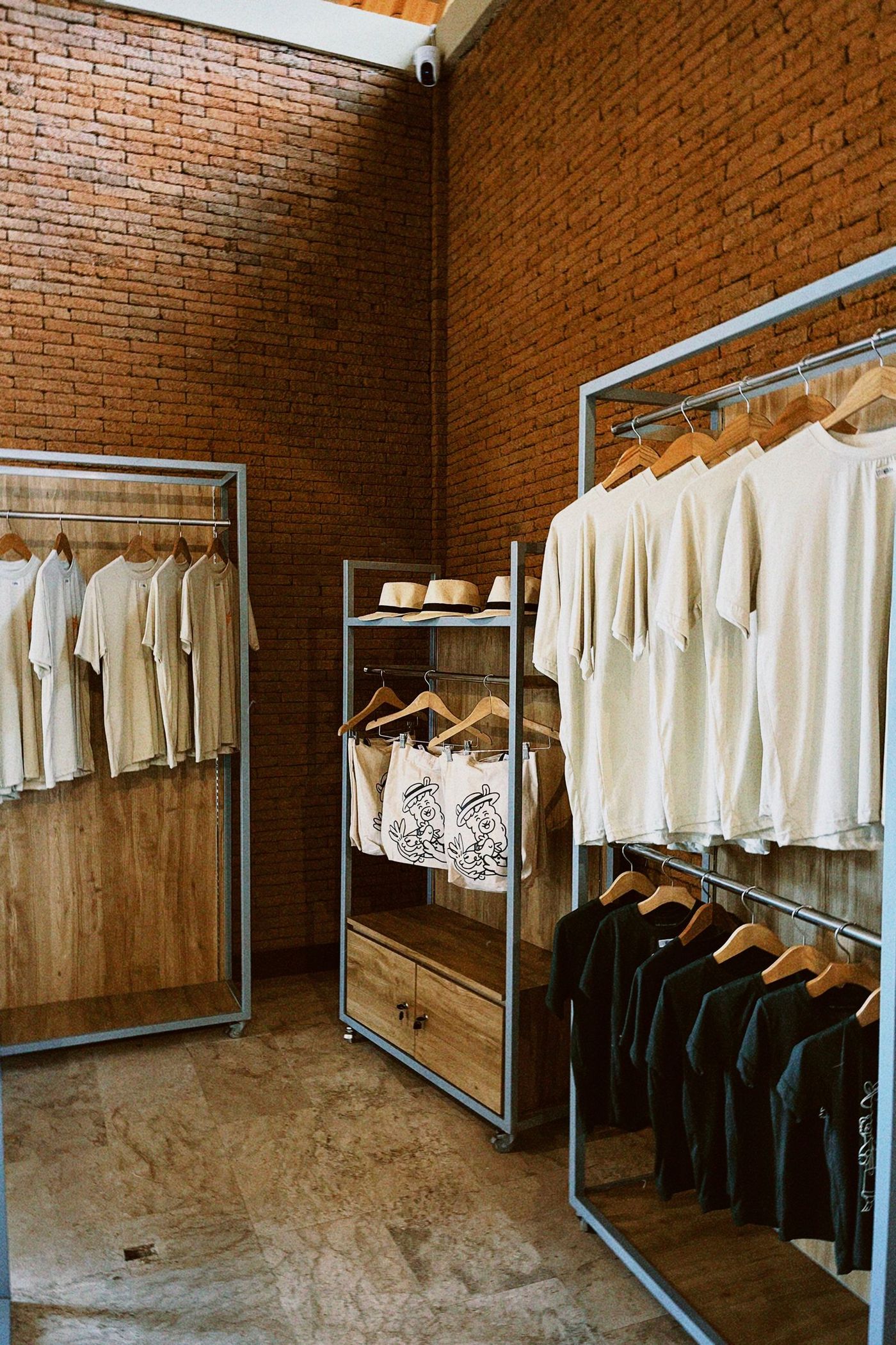 The interior of an independent clothing boutique
